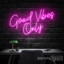 Good Vibes Only Neon Sign - Custom Neon Signs | LED Neon Signs | Zanvis Neon®