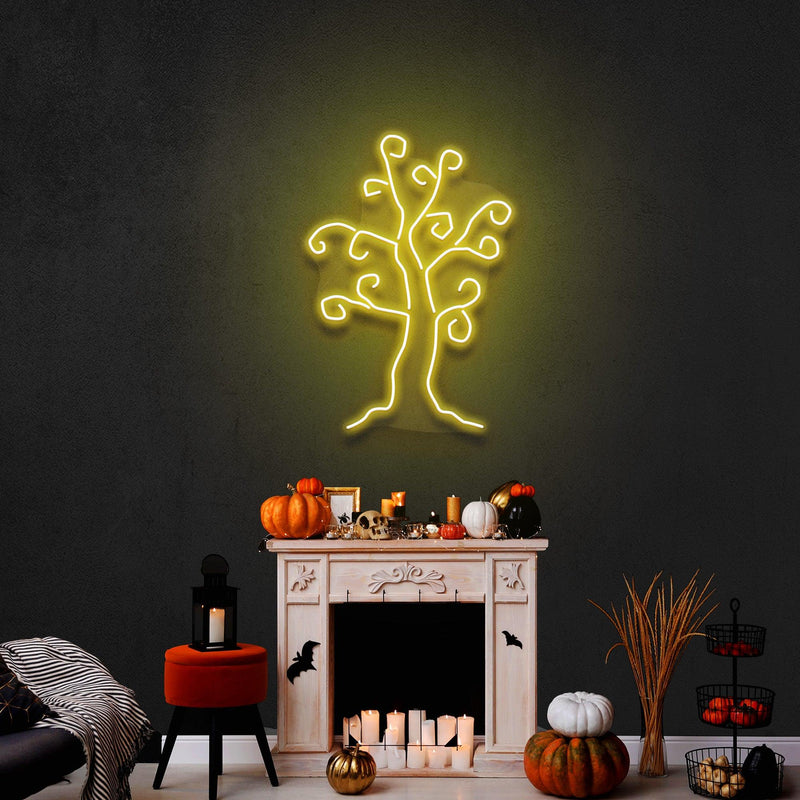 Halloween Tree Led Neon Sign Halloween Light Decor