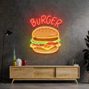Hamburger Led Neon Acrylic Artwork - Custom Neon Signs | LED Neon Signs | Zanvis Neon®