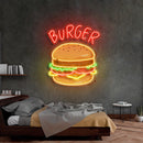 Hamburger Led Neon Acrylic Artwork - Custom Neon Signs | LED Neon Signs | Zanvis Neon®