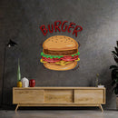 Hamburger Led Neon Acrylic Artwork - Custom Neon Signs | LED Neon Signs | Zanvis Neon®