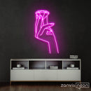 Diamond Hands Neon Sign - Custom Neon Signs | LED Neon Signs | Zanvis Neon®