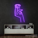 Diamond Hands Neon Sign - Custom Neon Signs | LED Neon Signs | Zanvis Neon®