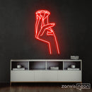 Diamond Hands Neon Sign - Custom Neon Signs | LED Neon Signs | Zanvis Neon®