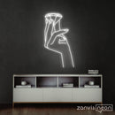 Diamond Hands Neon Sign - Custom Neon Signs | LED Neon Signs | Zanvis Neon®