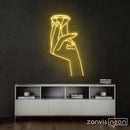 Diamond Hands Neon Sign - Custom Neon Signs | LED Neon Signs | Zanvis Neon®