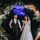 Happily Ever After Wedding Neon Sign - Custom Neon Signs | LED Neon Signs | Zanvis Neon®