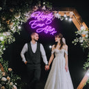 Happily Ever After Wedding Neon Sign - Custom Neon Signs | LED Neon Signs | Zanvis Neon®