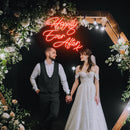 Happily Ever After Wedding Neon Sign - Custom Neon Signs | LED Neon Signs | Zanvis Neon®