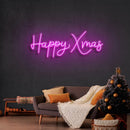 Happy Xmas Neon Sign - Custom Neon Signs | LED Neon Signs | Zanvis Neon®