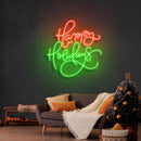 Happy Holidays Christmas Neon Sign - Custom Neon Signs | LED Neon Signs | Zanvis Neon®