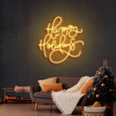 Happy Holidays Christmas Neon Sign - Custom Neon Signs | LED Neon Signs | Zanvis Neon®