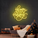 Happy Holidays Christmas Neon Sign - Custom Neon Signs | LED Neon Signs | Zanvis Neon®