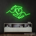 Heart and Hands Neon Sign - Custom Neon Signs | LED Neon Signs | Zanvis Neon®