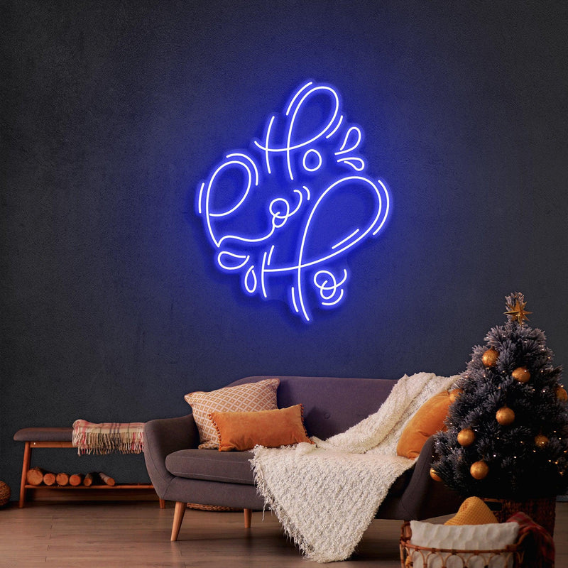 Hohoho Christmas Neon Sign - Custom Neon Signs | LED Neon Signs | Zanvis Neon®