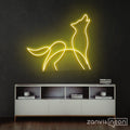 Howling Wolf Neon Sign - Custom Neon Signs | LED Neon Signs | Zanvis Neon®