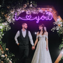 I LOVE YOU Neon Sign - Custom Neon Signs | LED Neon Signs | Zanvis Neon®