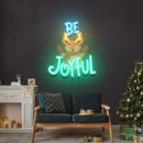 Joyful Deer Christmas Neon Sign - Custom Neon Signs | LED Neon Signs | Zanvis Neon®