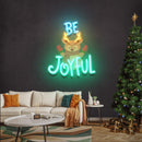Joyful Deer Christmas Neon Sign - Custom Neon Signs | LED Neon Signs | Zanvis Neon®