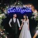Just Married Neon Sign