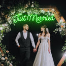 Just Married Neon Sign