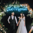 Just Married Neon Sign