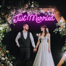 Just Married Neon Sign