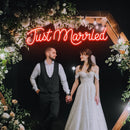 Just Married Neon Sign