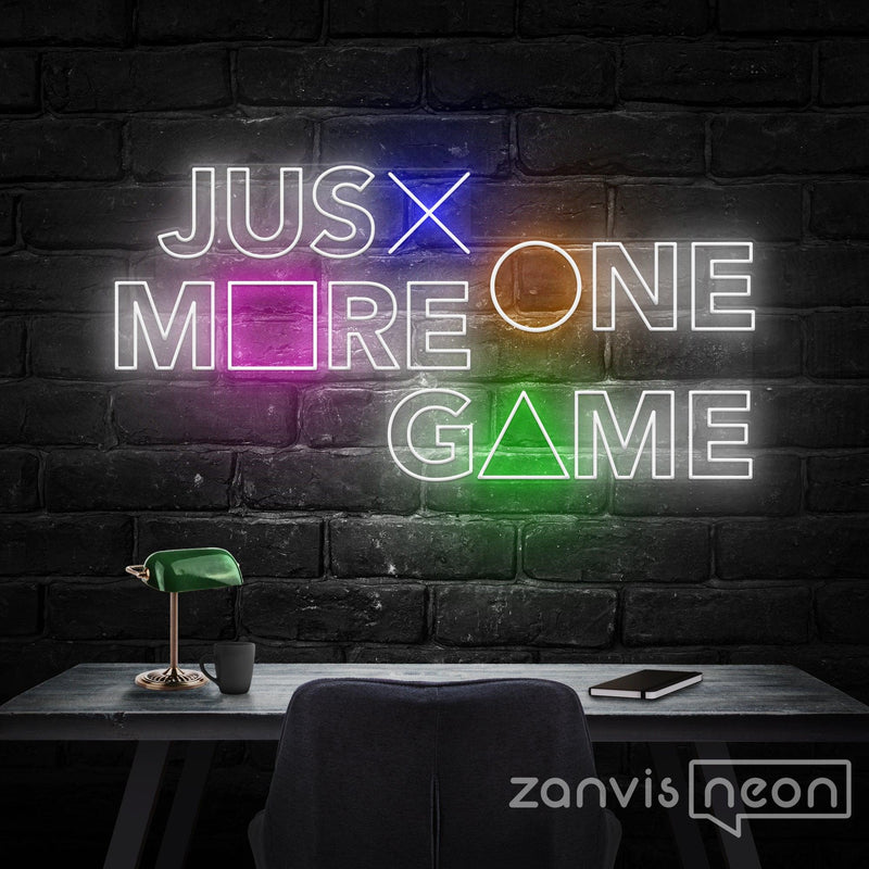 Just One More Game Neon Sign - Custom Neon Signs | LED Neon Signs | Zanvis Neon®