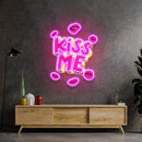 Kiss Me Led Neon Acrylic Artwork - Custom Neon Signs | LED Neon Signs | Zanvis Neon®