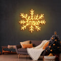 Let It Snow Christmas Neon Sign - Custom Neon Signs | LED Neon Signs | Zanvis Neon®