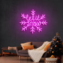 Let It Snow Christmas Neon Sign - Custom Neon Signs | LED Neon Signs | Zanvis Neon®