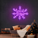 Let It Snow Christmas Neon Sign - Custom Neon Signs | LED Neon Signs | Zanvis Neon®