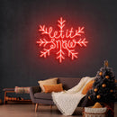 Let It Snow Christmas Neon Sign - Custom Neon Signs | LED Neon Signs | Zanvis Neon®
