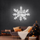 Let It Snow Christmas Neon Sign - Custom Neon Signs | LED Neon Signs | Zanvis Neon®