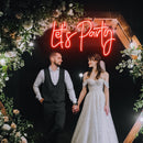 Let's Party Neon Sign - Custom Neon Signs | LED Neon Signs | Zanvis Neon®