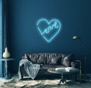 Love Beat Neon Sign - Custom Neon Signs | LED Neon Signs | Zanvis Neon®