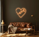 Love Beat Neon Sign - Custom Neon Signs | LED Neon Signs | Zanvis Neon®