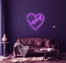 Love Beat Neon Sign - Custom Neon Signs | LED Neon Signs | Zanvis Neon®