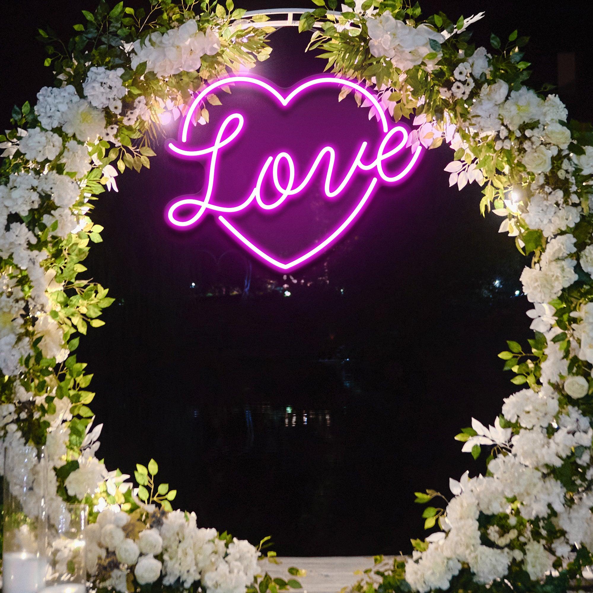 Love Neon Sign - Wedding Decoration