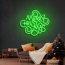 Merry Christmas Typo Neon Sign - Custom Neon Signs | LED Neon Signs | Zanvis Neon®