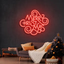 Merry Christmas Typo Neon Sign - Custom Neon Signs | LED Neon Signs | Zanvis Neon®