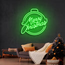 Merry Christmas Ball Neon Sign - Custom Neon Signs | LED Neon Signs | Zanvis Neon®