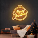 Merry Christmas Ball Neon Sign - Custom Neon Signs | LED Neon Signs | Zanvis Neon®