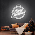 Merry Christmas Ball Neon Sign - Custom Neon Signs | LED Neon Signs | Zanvis Neon®