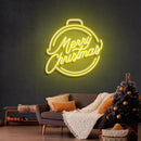 Merry Christmas Ball Neon Sign - Custom Neon Signs | LED Neon Signs | Zanvis Neon®