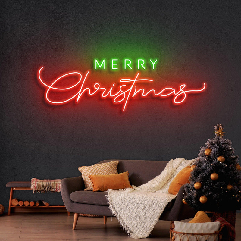 Merry Christmas Neon Sign - Custom Neon Signs | LED Neon Signs | Zanvis Neon®