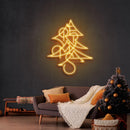 Merry Xmas Pine Tree Neon Sign - Custom Neon Signs | LED Neon Signs | Zanvis Neon®