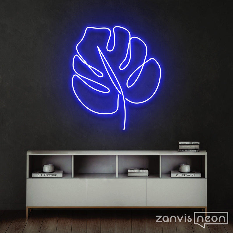 Monstera Leaf Neon Sign - Custom Neon Signs | LED Neon Signs | Zanvis Neon®