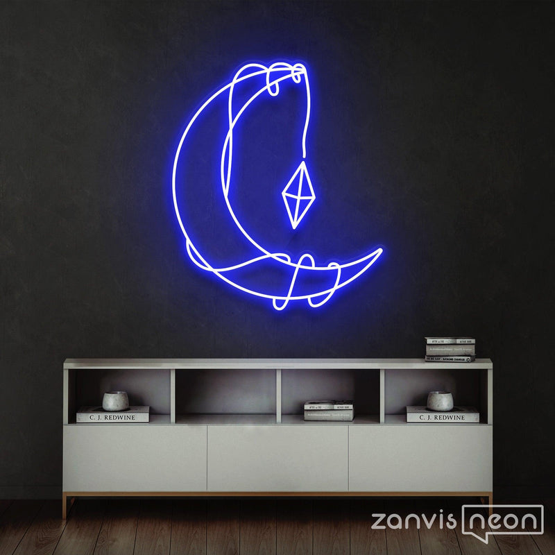 Moon Lamp Neon Sign - Custom Neon Signs | LED Neon Signs | Zanvis Neon®